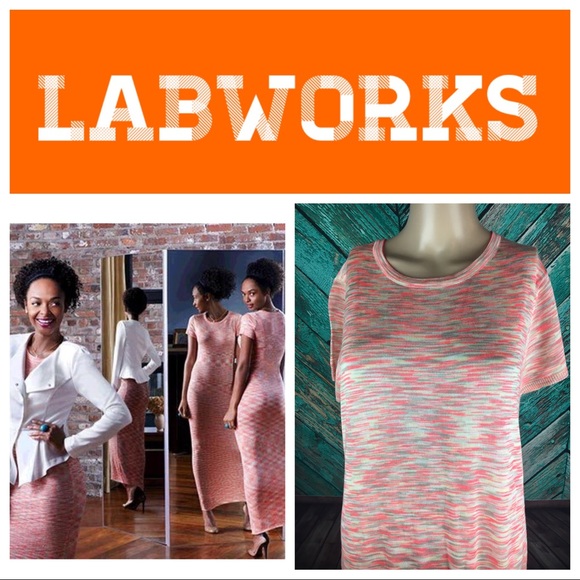 Labworks Knit Multi Colored Maxi Dress - Picture 1 of 5